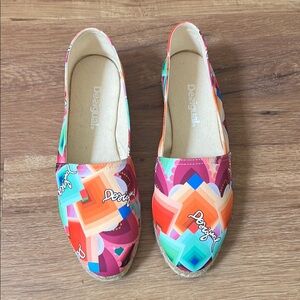 Desigual Beach Plana espadrille deck shoes, size 39 (US 8)